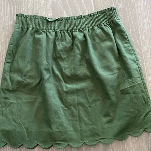 J crew Lined scallop hem skirt 12